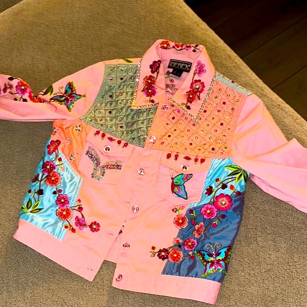 Y2K Vintage Berek Embroidered Jacket - Girlhoodcore 🎀